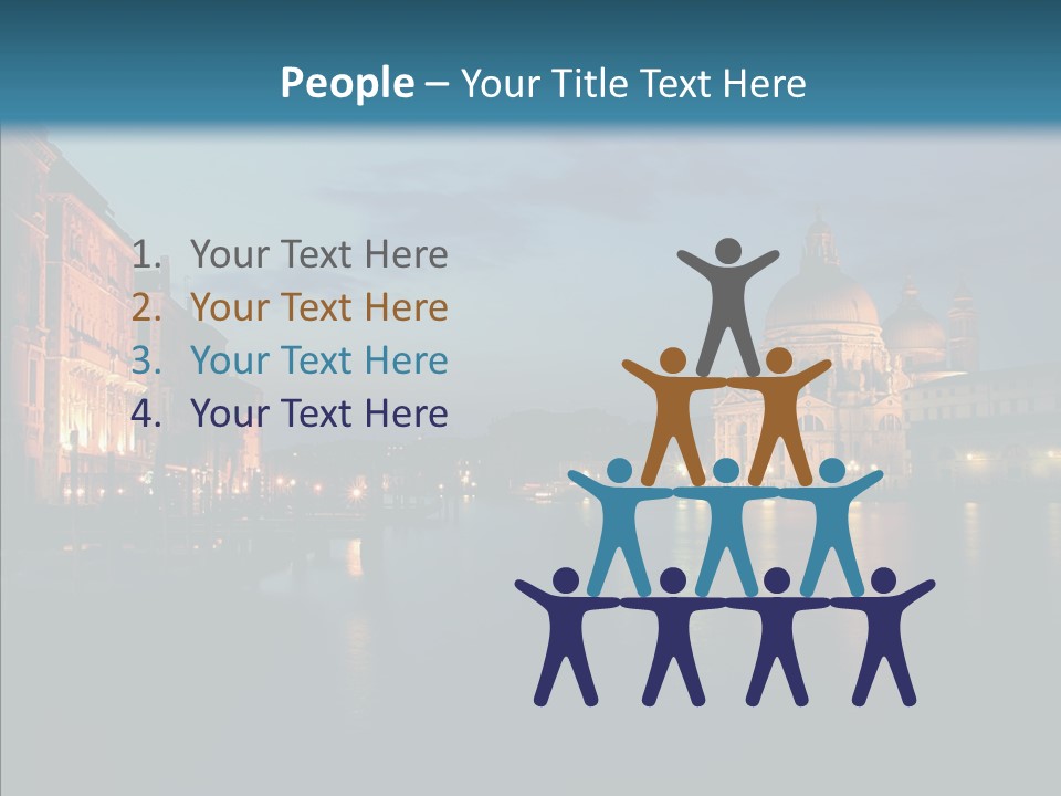 Clouds River Dusk PowerPoint Template