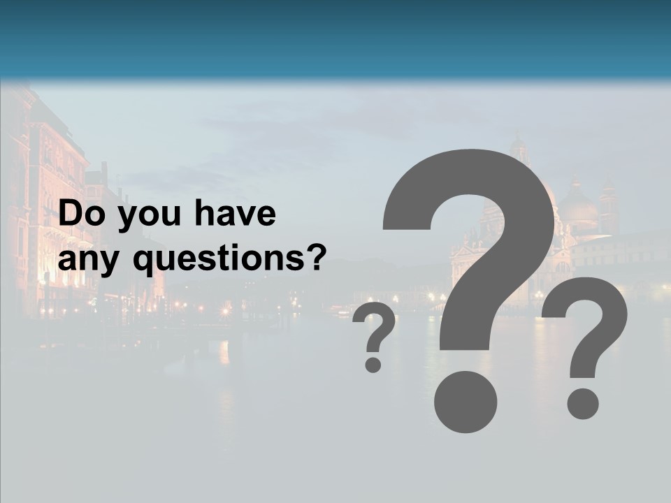 Clouds River Dusk PowerPoint Template