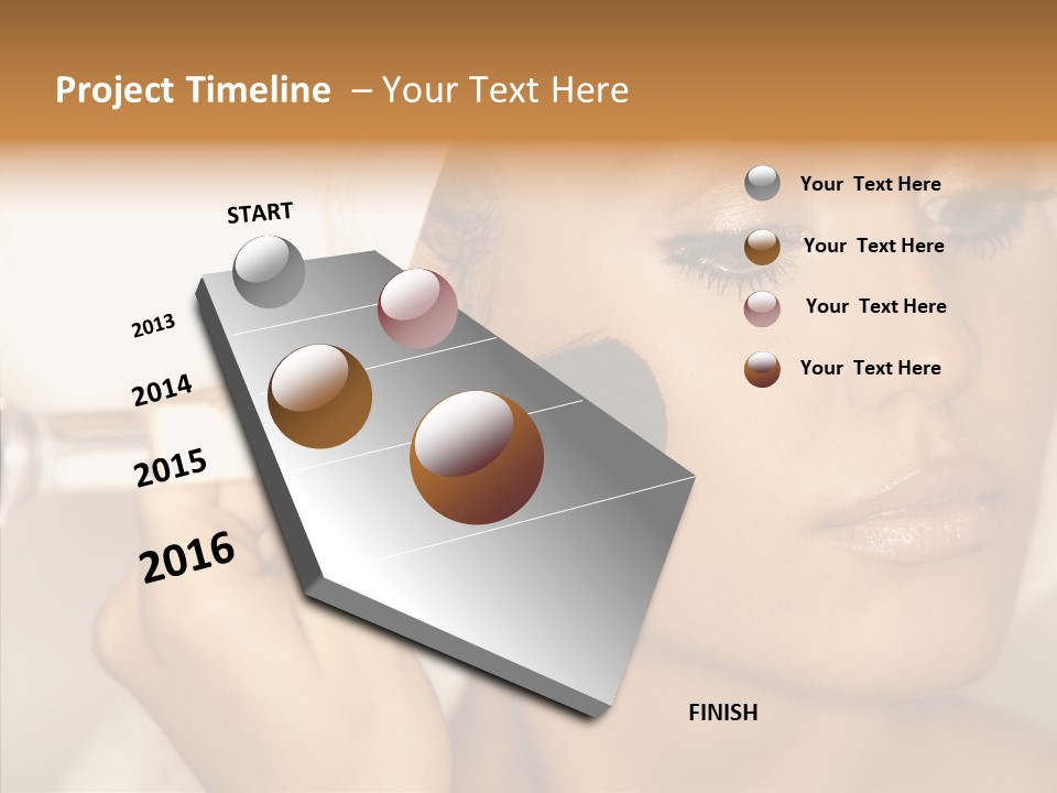 Rejuvenation Fingers Nails PowerPoint Template