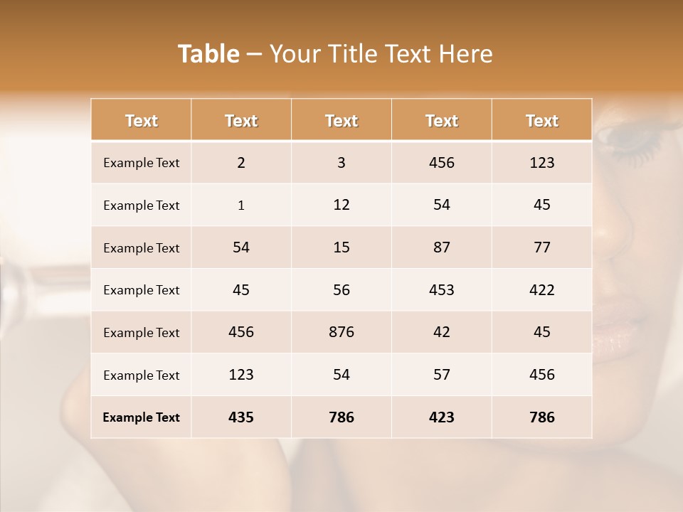 Rejuvenation Fingers Nails PowerPoint Template
