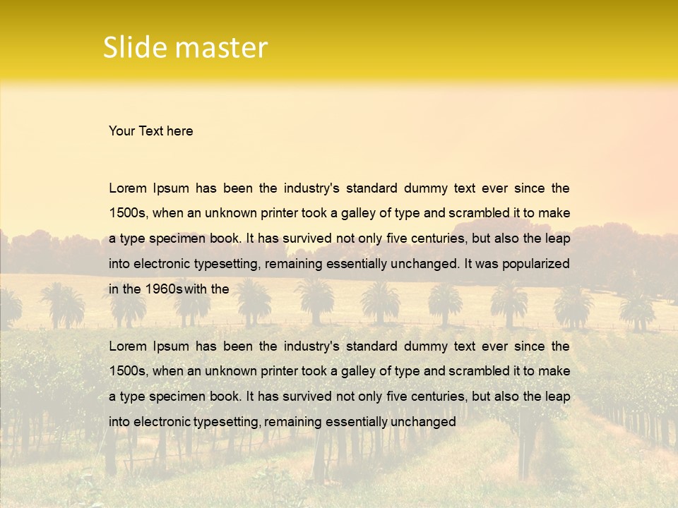 Tourism Blue Barossa PowerPoint Template