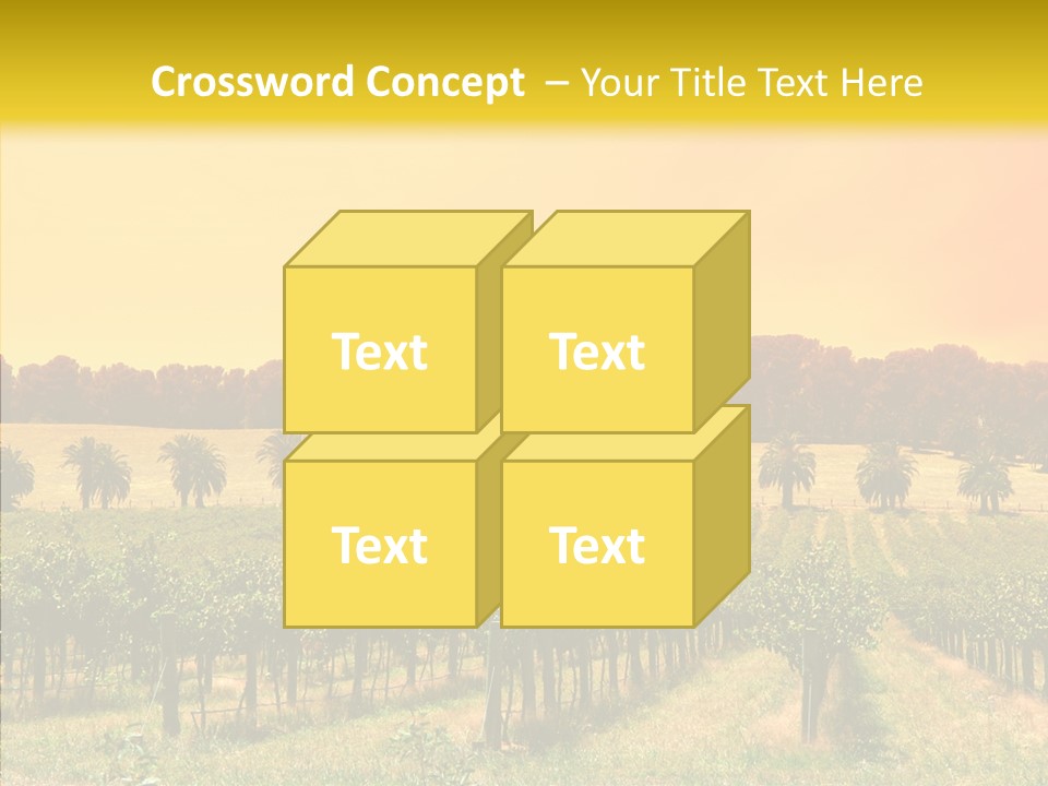 Tourism Blue Barossa PowerPoint Template