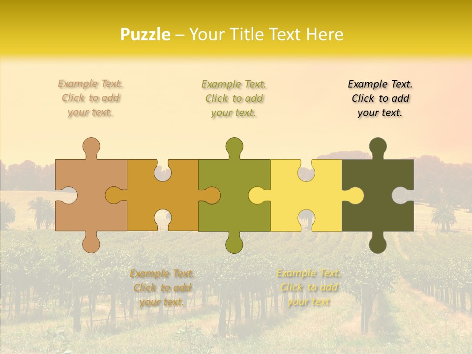 Tourism Blue Barossa PowerPoint Template