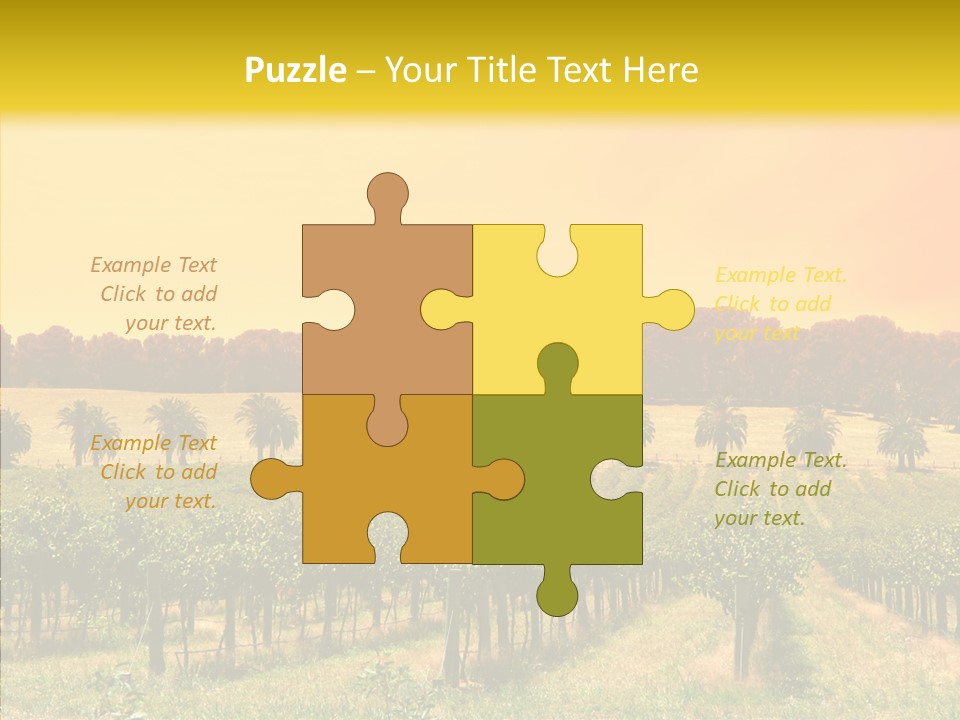 Tourism Blue Barossa PowerPoint Template