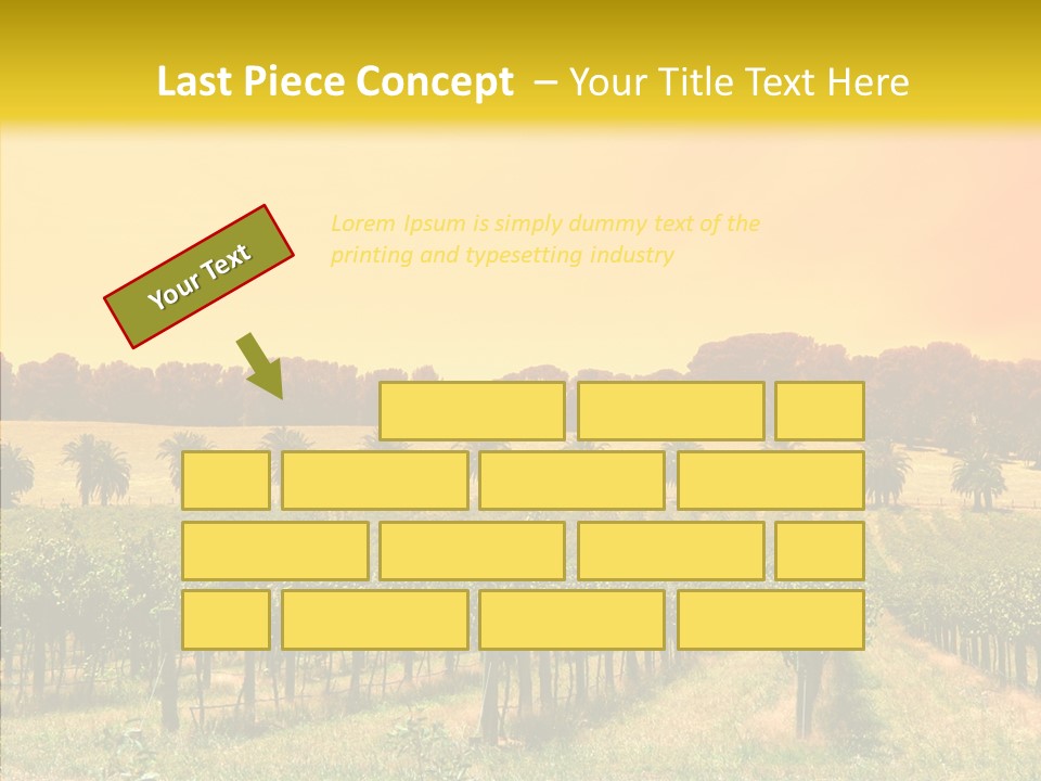 Tourism Blue Barossa PowerPoint Template