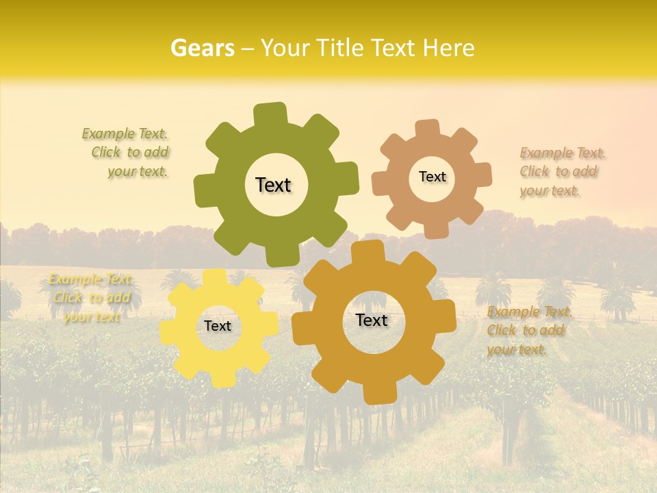 Tourism Blue Barossa PowerPoint Template