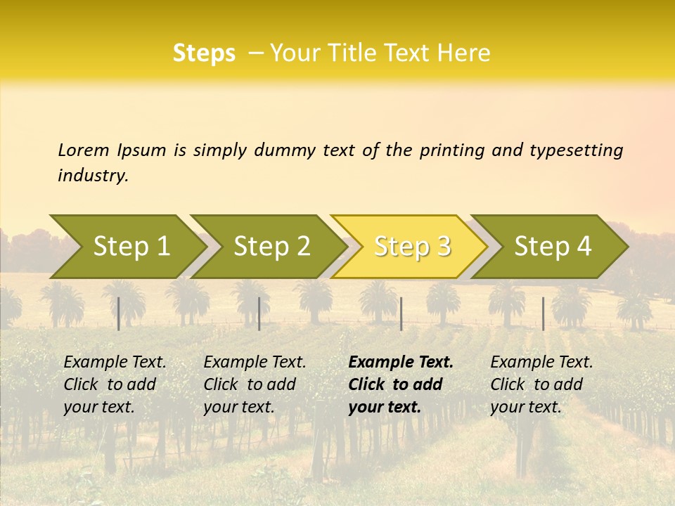 Tourism Blue Barossa PowerPoint Template