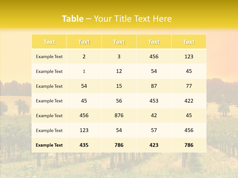 Tourism Blue Barossa PowerPoint Template