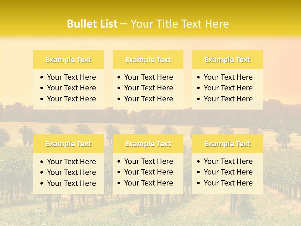 Tourism Blue Barossa PowerPoint Template