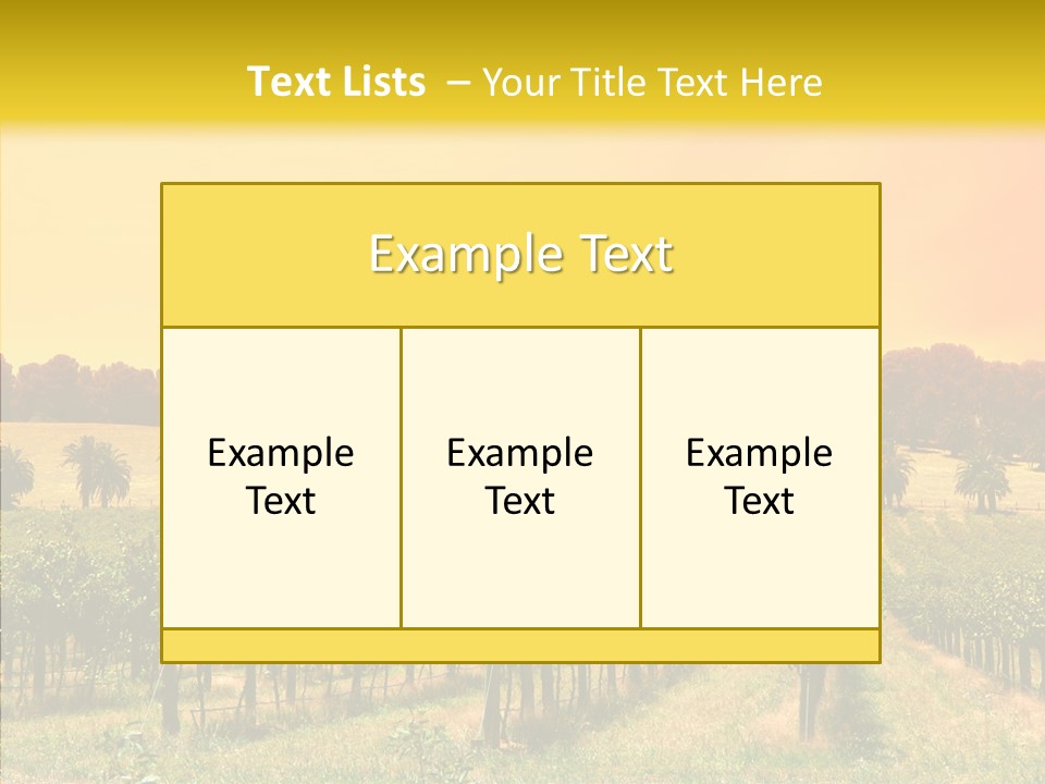 Tourism Blue Barossa PowerPoint Template