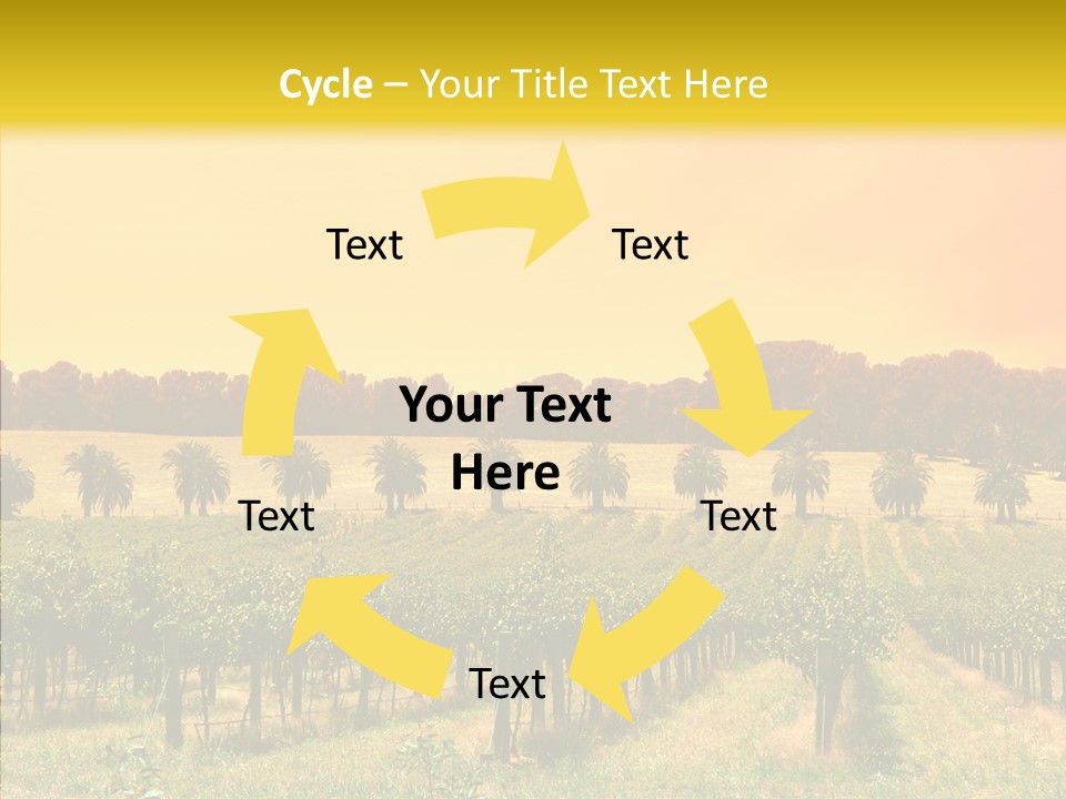 Tourism Blue Barossa PowerPoint Template