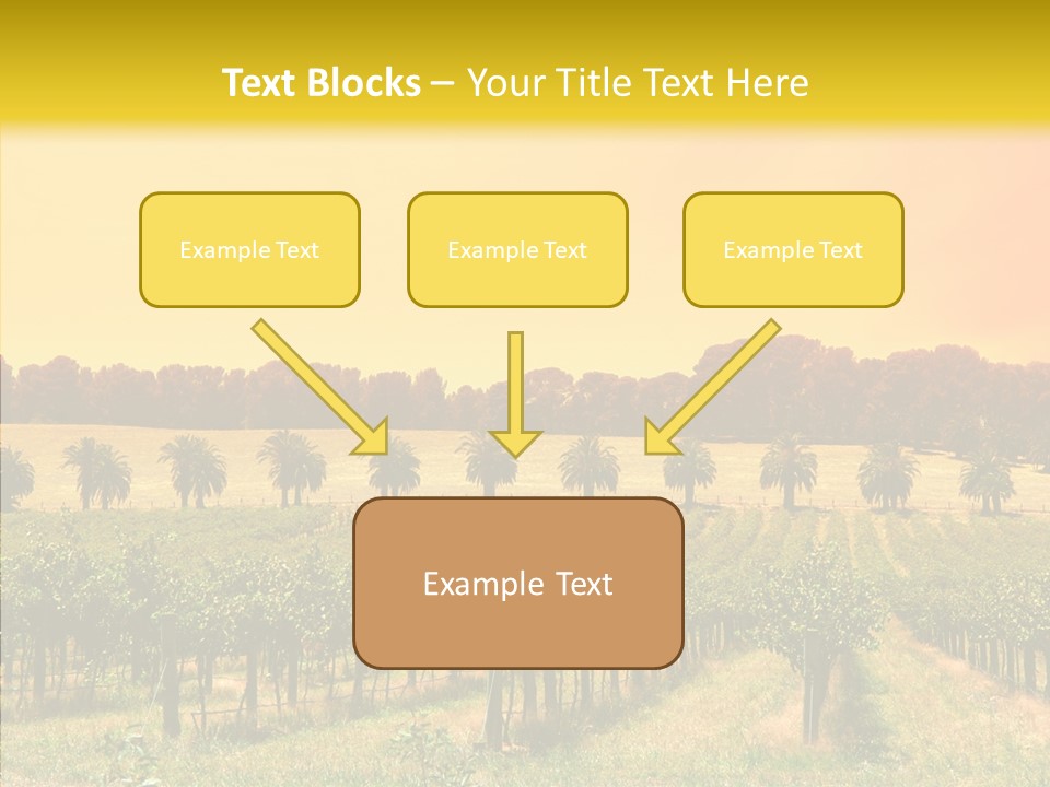 Tourism Blue Barossa PowerPoint Template