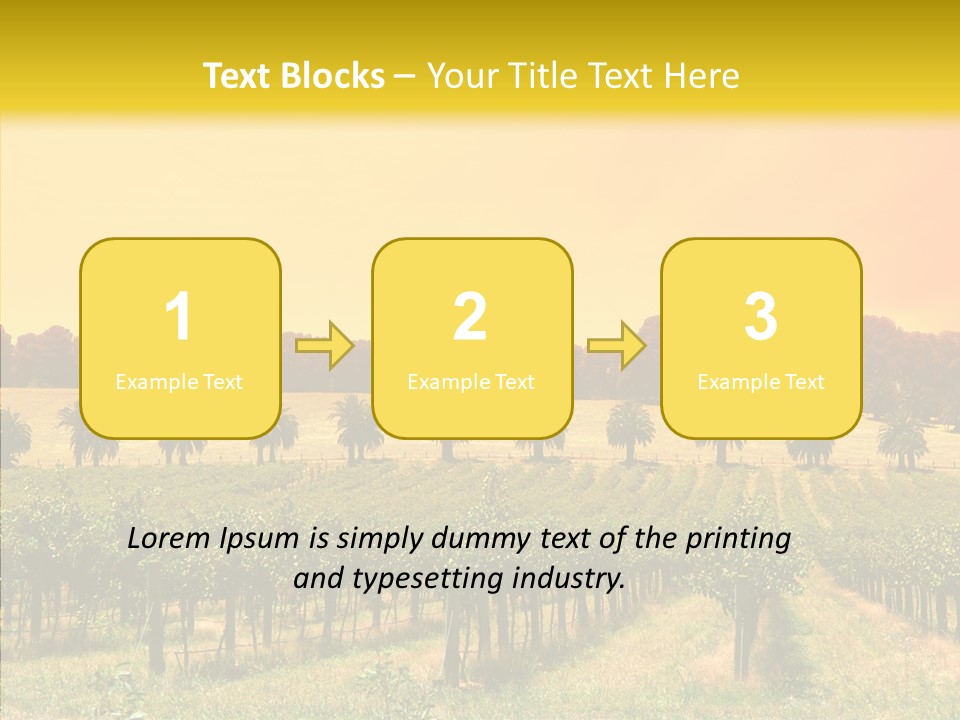 Tourism Blue Barossa PowerPoint Template