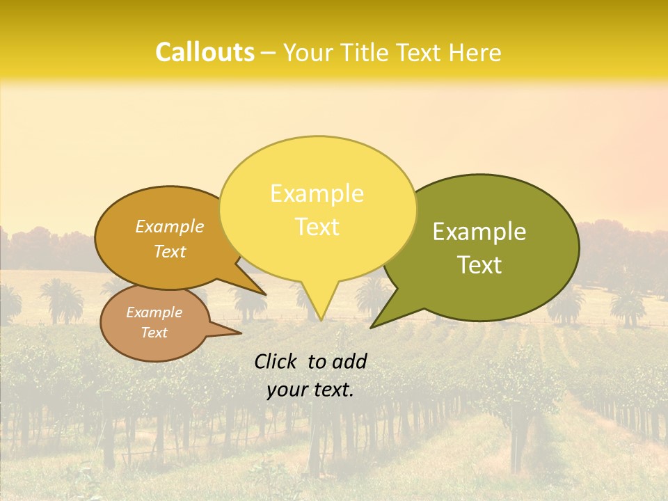 Tourism Blue Barossa PowerPoint Template