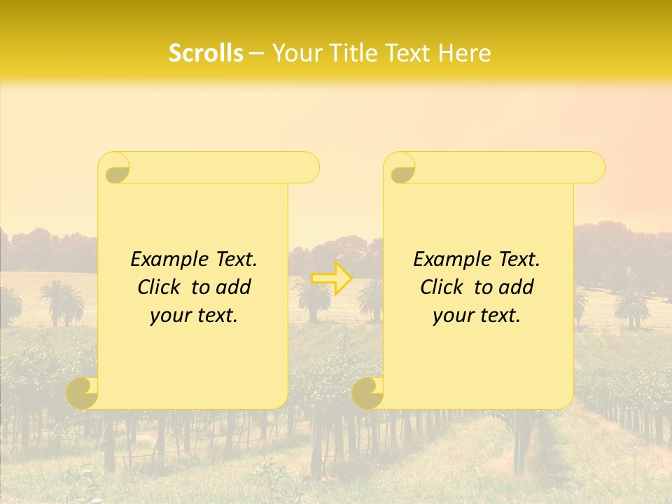 Tourism Blue Barossa PowerPoint Template