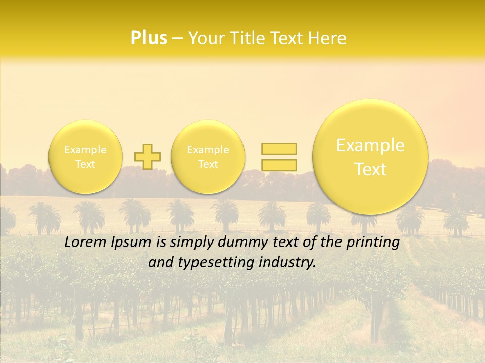 Tourism Blue Barossa PowerPoint Template