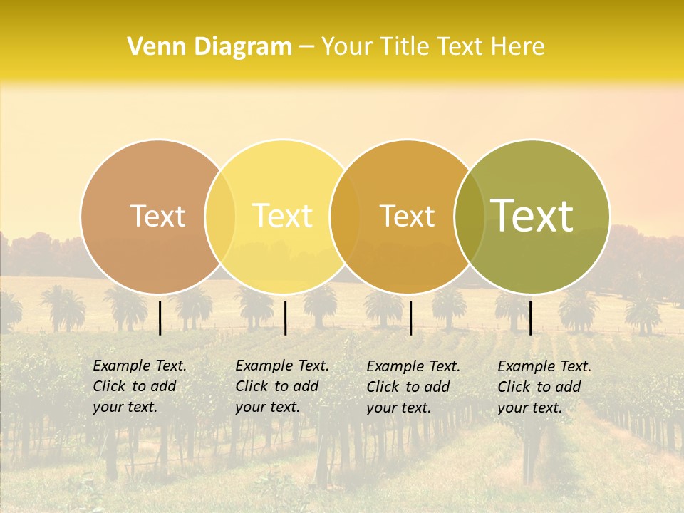 Tourism Blue Barossa PowerPoint Template