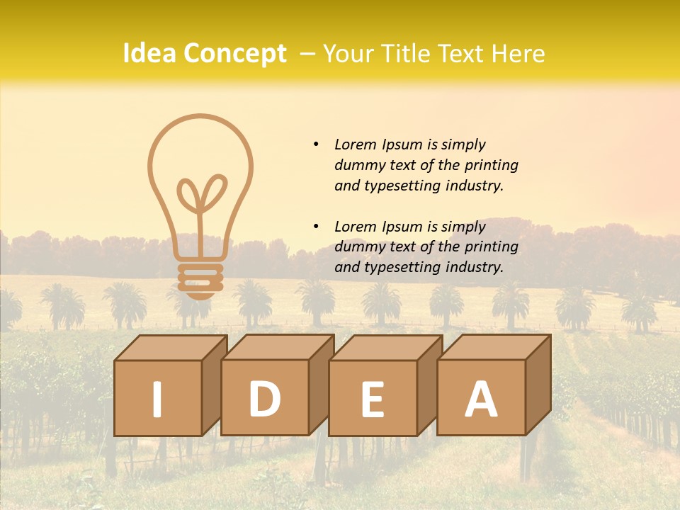 Tourism Blue Barossa PowerPoint Template