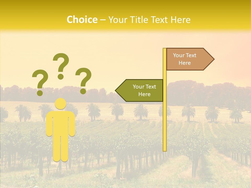 Tourism Blue Barossa PowerPoint Template