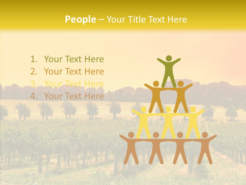 Tourism Blue Barossa PowerPoint Template