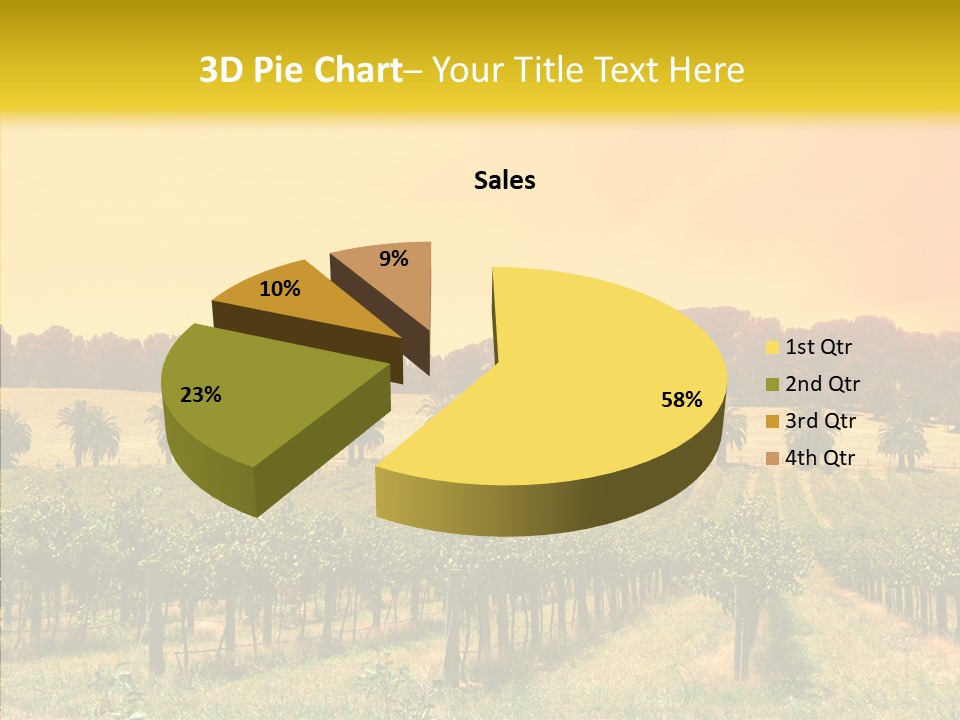 Tourism Blue Barossa PowerPoint Template