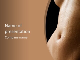 Anonymous Skin Care Wet PowerPoint Template