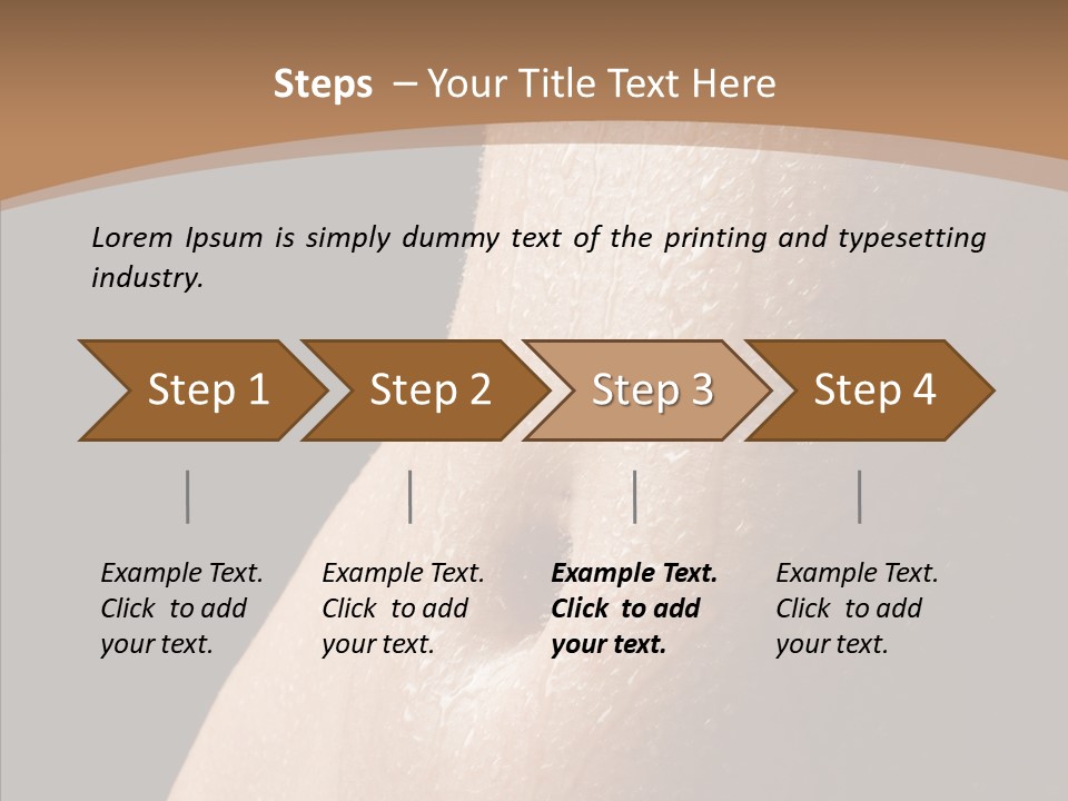 Anonymous Skin Care Wet PowerPoint Template