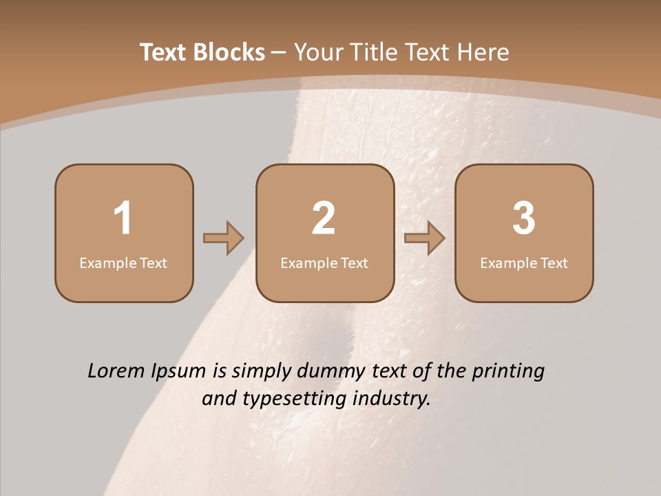 Anonymous Skin Care Wet PowerPoint Template