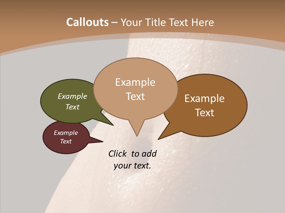 Anonymous Skin Care Wet PowerPoint Template
