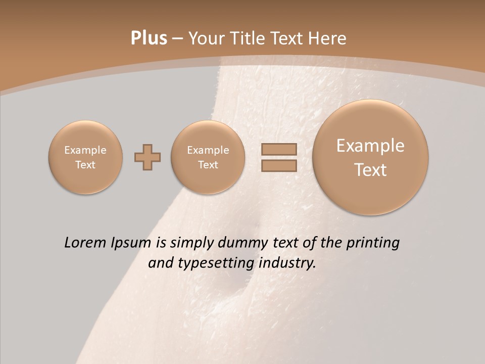 Anonymous Skin Care Wet PowerPoint Template