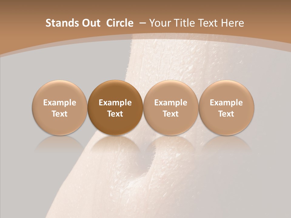 Anonymous Skin Care Wet PowerPoint Template