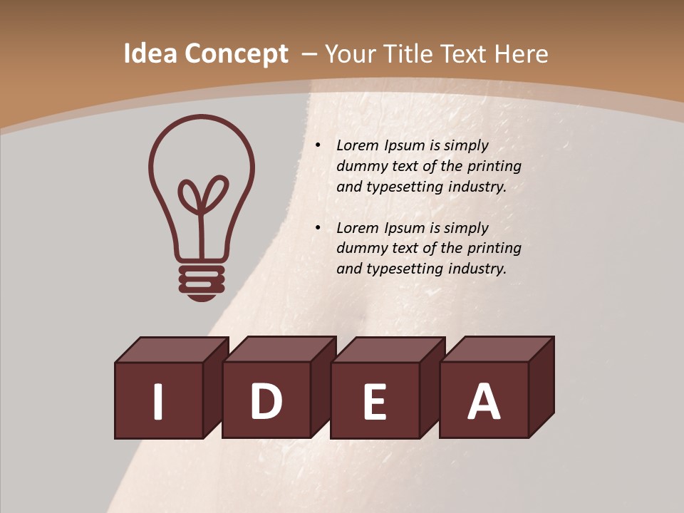 Anonymous Skin Care Wet PowerPoint Template