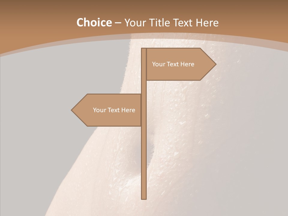 Anonymous Skin Care Wet PowerPoint Template