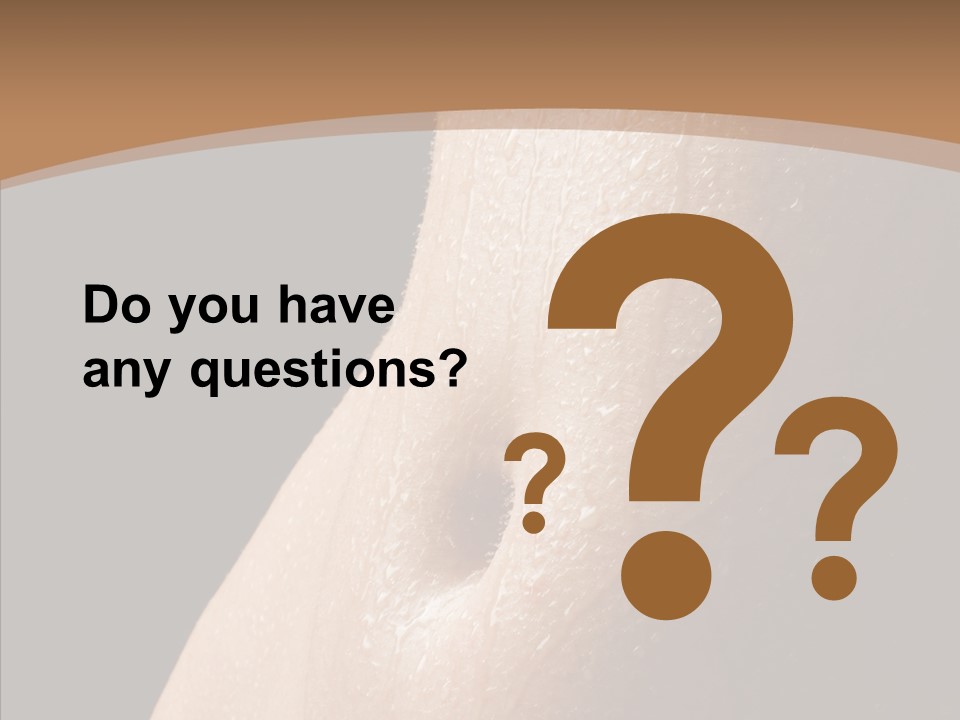 Anonymous Skin Care Wet PowerPoint Template