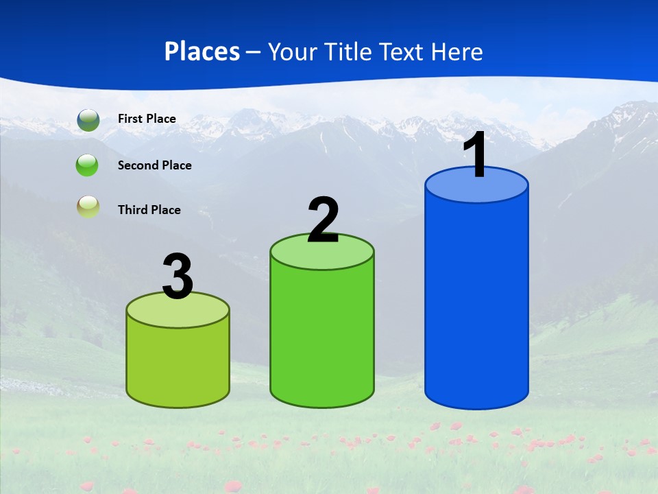 Outdoors Landscape Flour PowerPoint Template