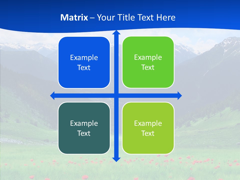 Outdoors Landscape Flour PowerPoint Template