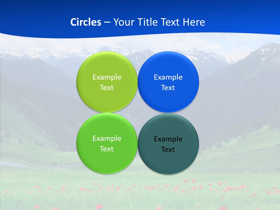 Outdoors Landscape Flour PowerPoint Template