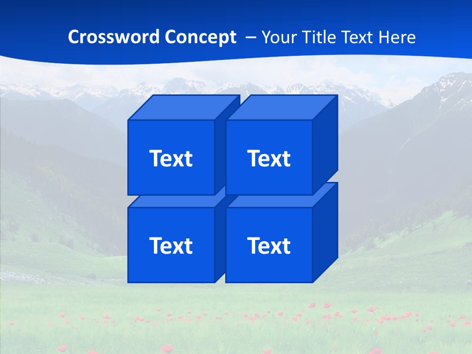 Outdoors Landscape Flour PowerPoint Template