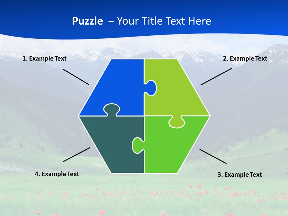 Outdoors Landscape Flour PowerPoint Template