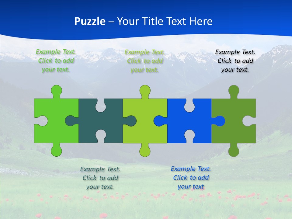 Outdoors Landscape Flour PowerPoint Template