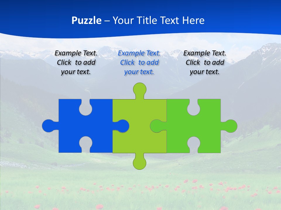 Outdoors Landscape Flour PowerPoint Template