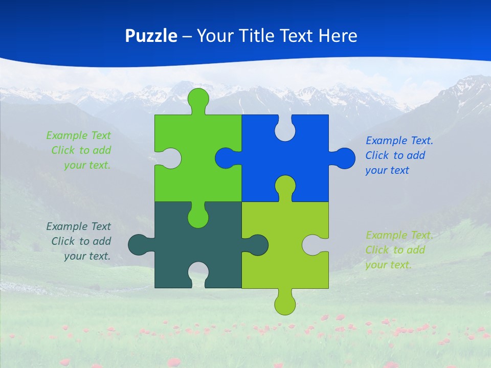 Outdoors Landscape Flour PowerPoint Template