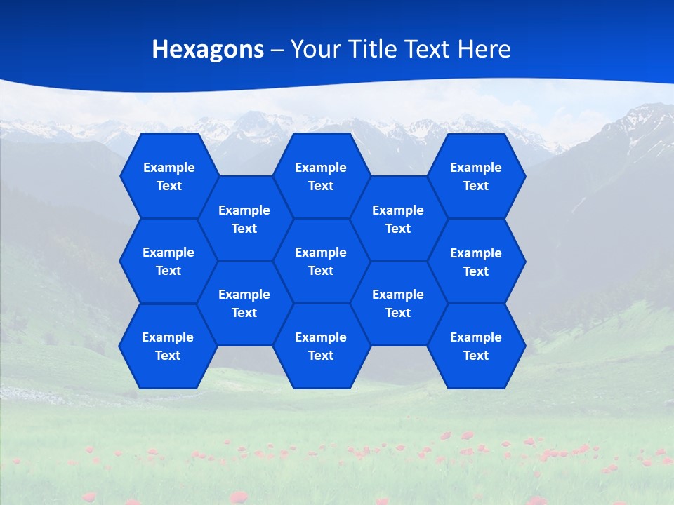 Outdoors Landscape Flour PowerPoint Template