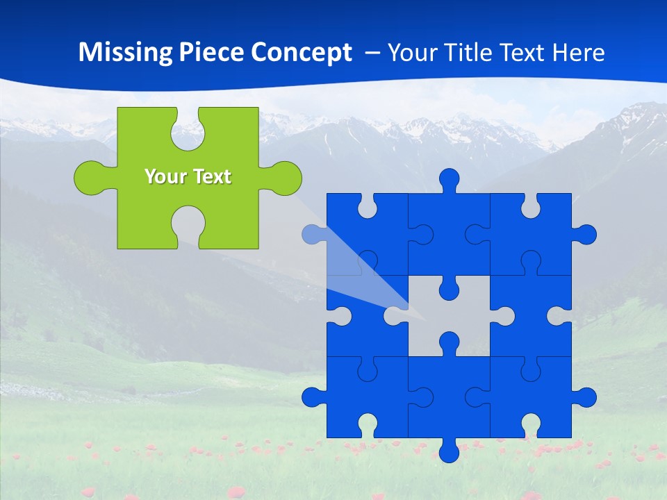 Outdoors Landscape Flour PowerPoint Template