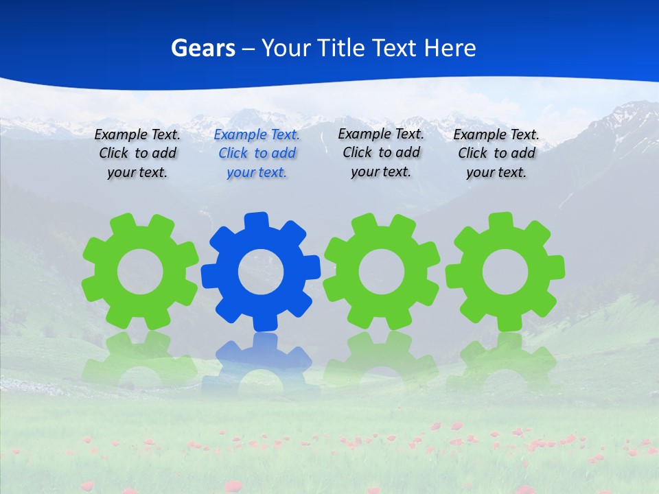 Outdoors Landscape Flour PowerPoint Template