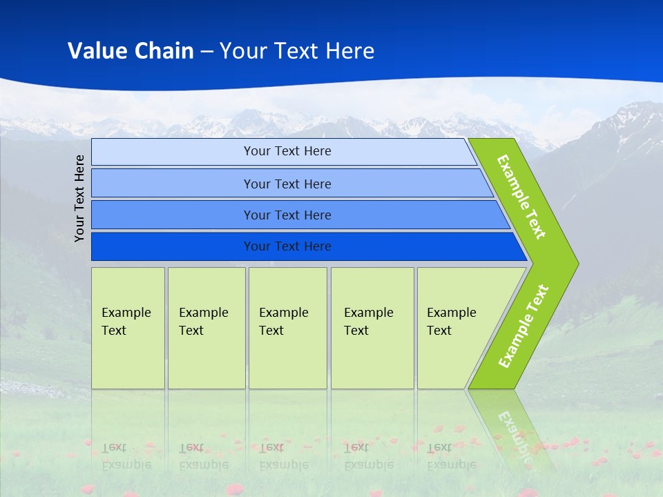 Outdoors Landscape Flour PowerPoint Template