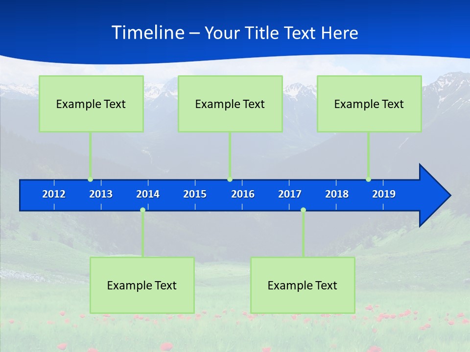 Outdoors Landscape Flour PowerPoint Template