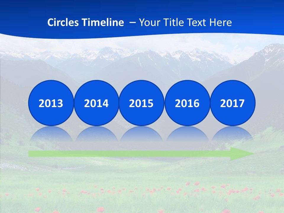 Outdoors Landscape Flour PowerPoint Template