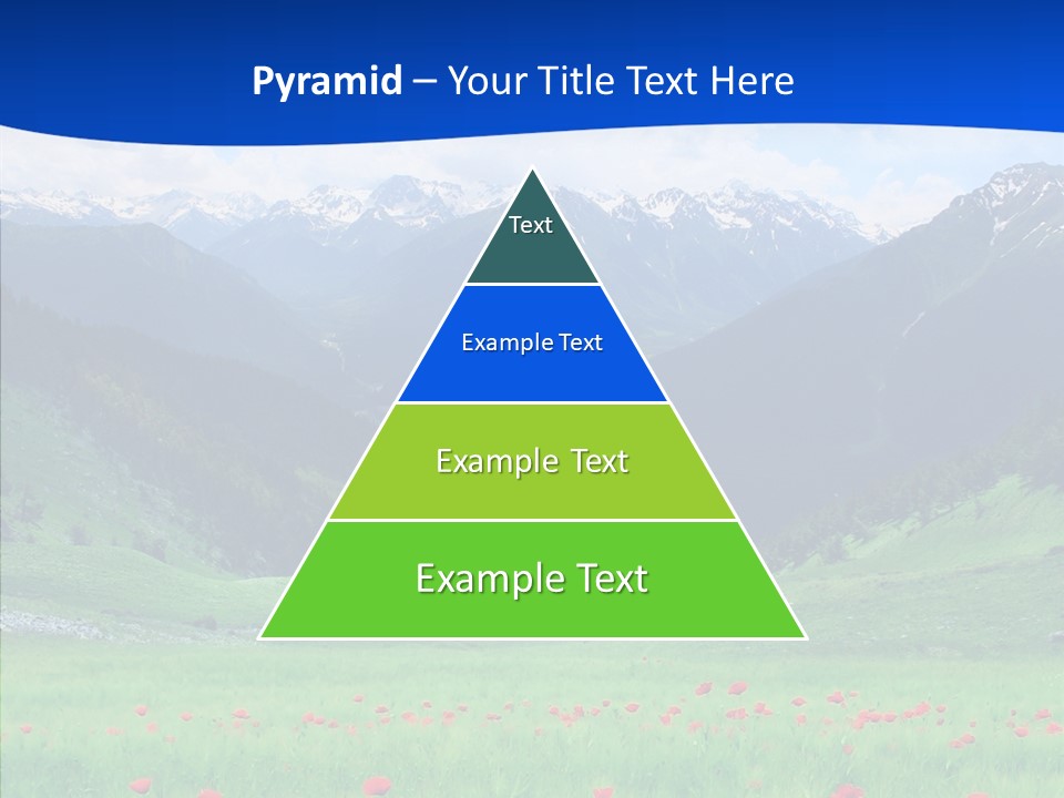 Outdoors Landscape Flour PowerPoint Template