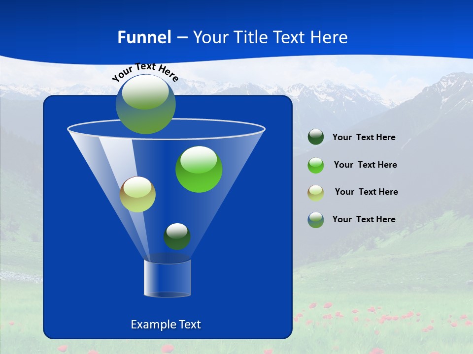 Outdoors Landscape Flour PowerPoint Template